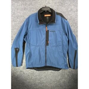 Timberland Men’s XXL System Design Softshell Jacket Blue Black Fleece Lined